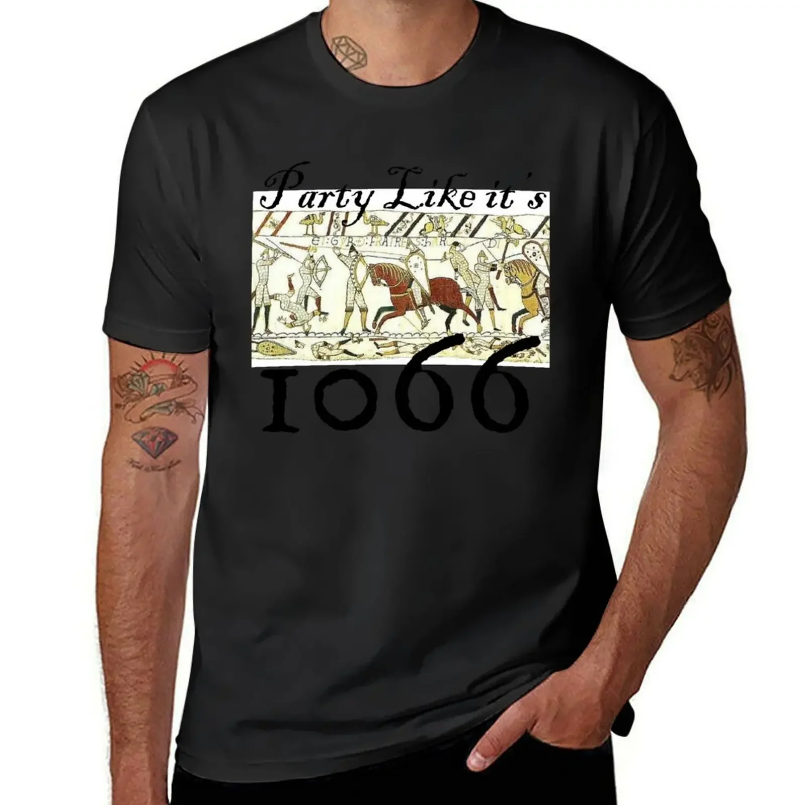 Quirky, Medieval Bayeux Tapestry, Funny Historic T shirt T-Shirt anime tshirt oversized t shirt men t shirt