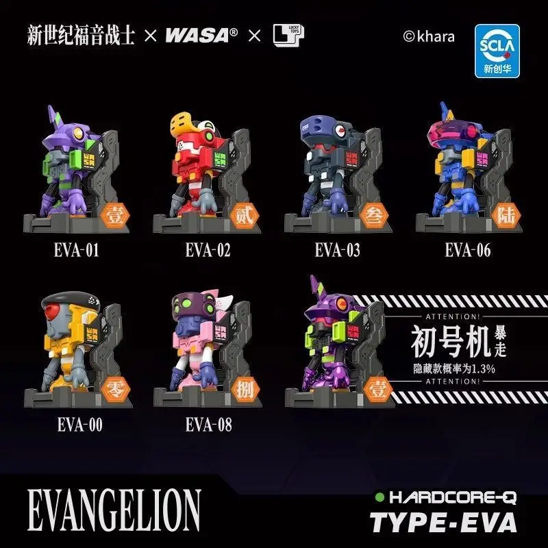Neon Genesis Evangelion Dolls Blind Box Anime Figure Phone Holder Innovative Multiple Gameplay Options Ornaments Christmas Gifts