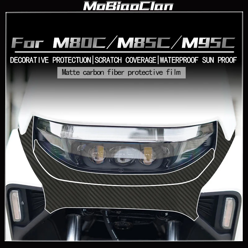 

For Ninebot M80C M85C M95C Motorcycle Accessories 3D Carbon Fiber Fairing Stickers Kits Plastic Decoratin And Protection