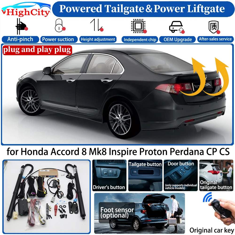 

for Honda Accord 8 Mk8 Inspire Proton Perdana CP CS 2007-2012 Automatic Smart Powered Tailgate Power Liftgate System Trunk Kit