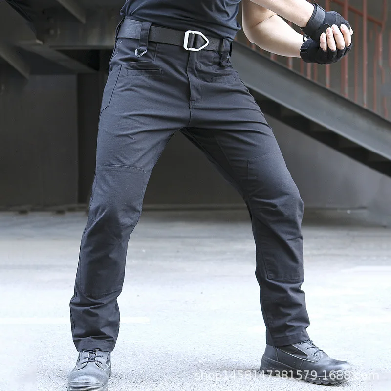 

Waterproof Tactical Pants Men Army Military Quality Wear-resistant Mens Straight Trousers Cargo Joggers Male S-2XL