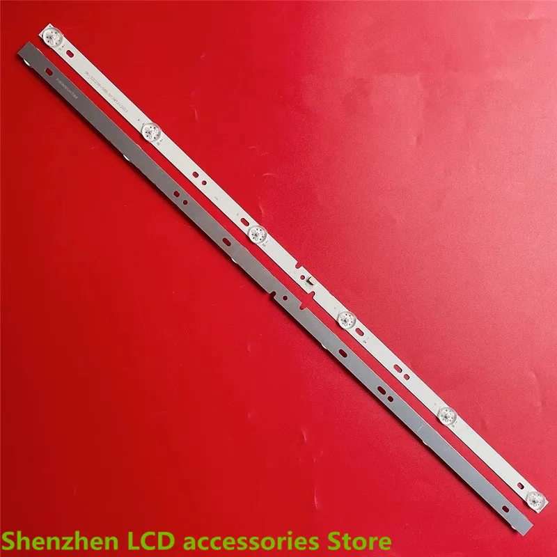 แถบไฟแบ็คไลท์ LED สำหรับ Xiaomi 06-32C2X6-598-M13W12-200315-LL L32M6-ES 58.9ซม. 6LED 100% ใหม่