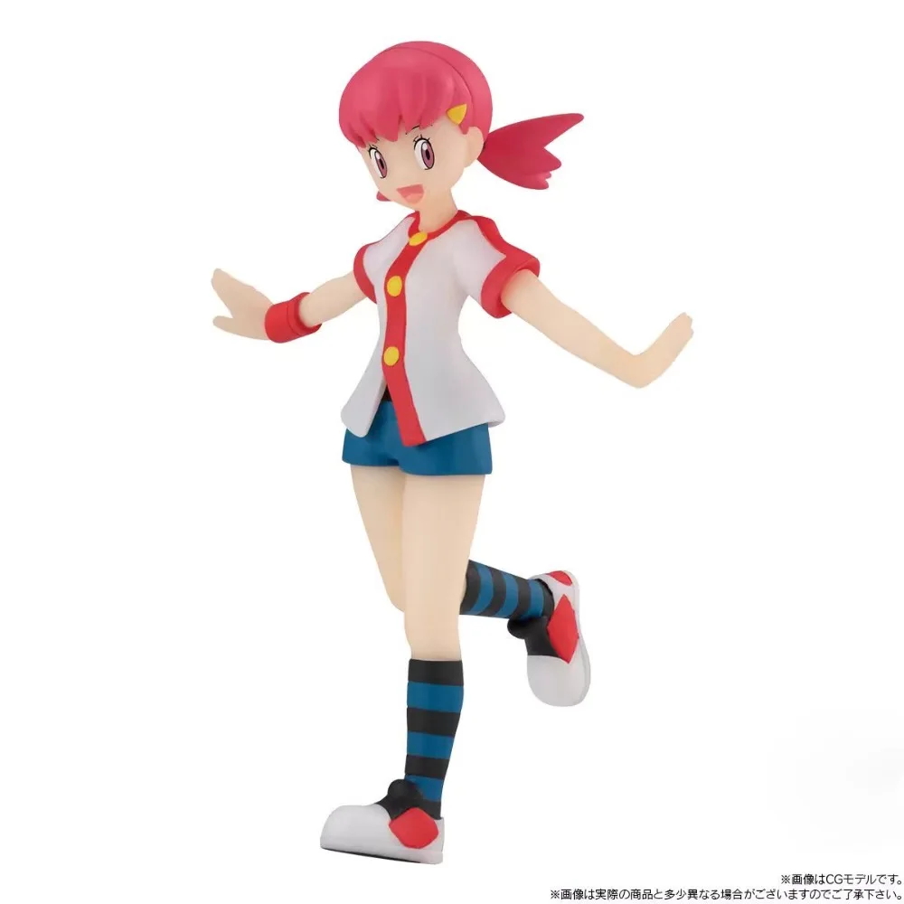 Bandai escala original mundo pokemon johto região whitney miltank anime figuras brinquedos para crianças presente modelo colecionável ornamentos