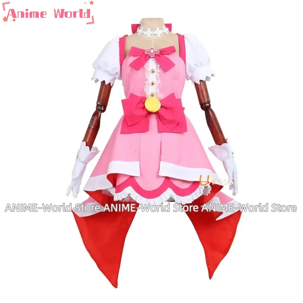 

《Custom size》Haruno Haruka Cure Flora Cosplay Costume Carnival Halloween Christmas Costume