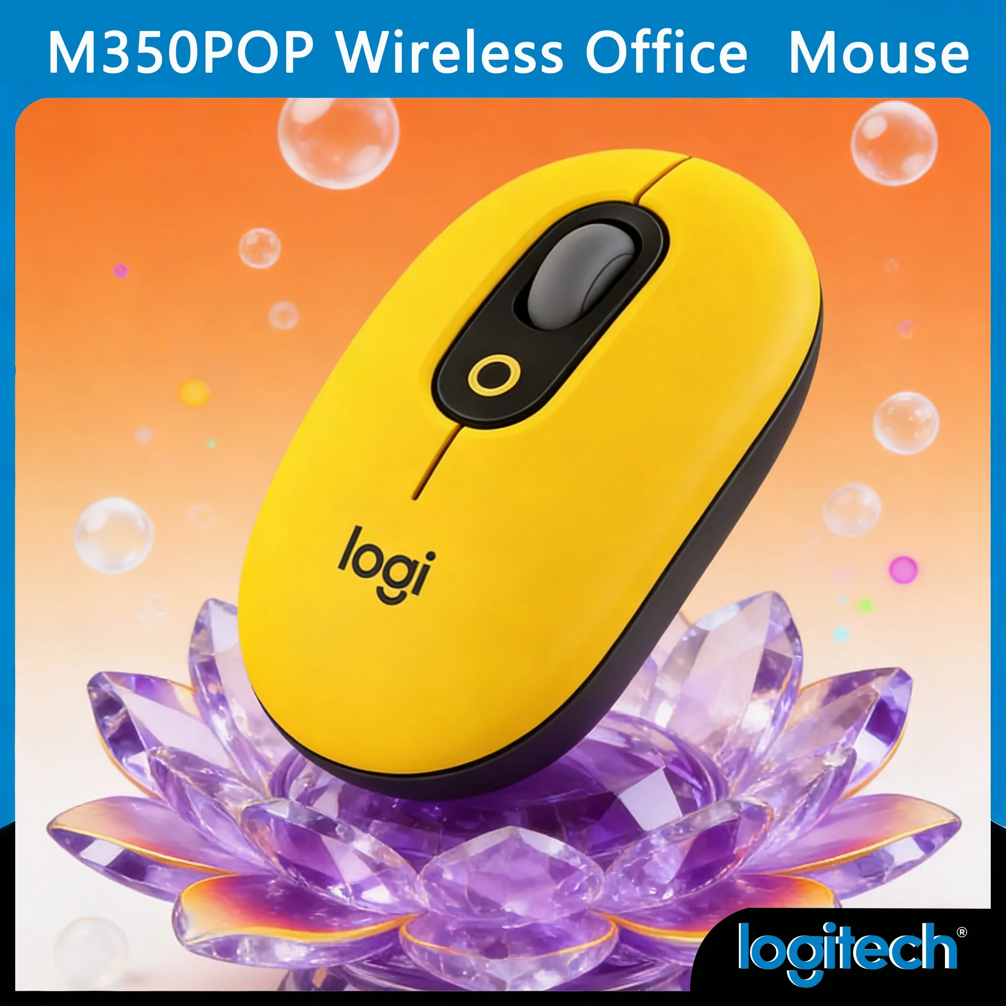 

Беспроводная мышь Logitech M350 POP с низкой задержкой, точным управлением и поддержкой различных платформ