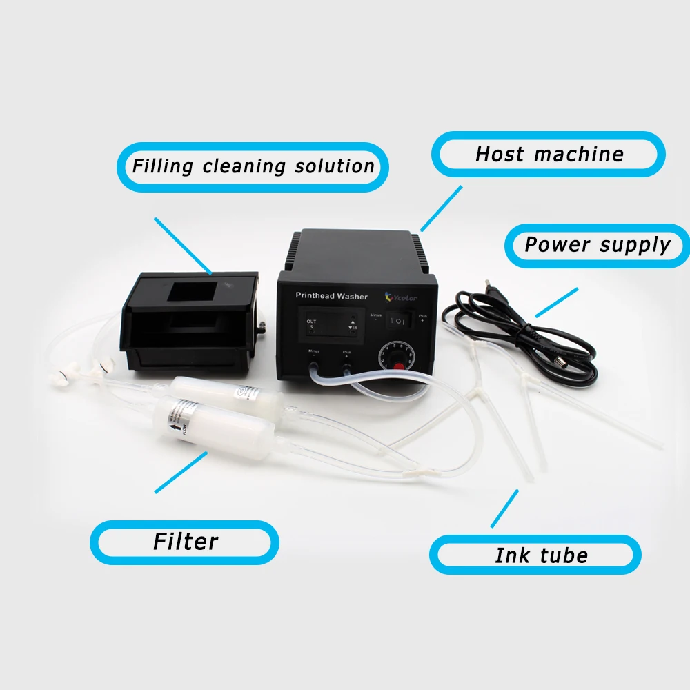 Imagem -02 - Dtf Printhead Desobstruir a Máquina Lavar Entupido Limpar Kit para Epson L1800 L805 1390 I3200 Xp600 Dx6 Limpeza da Cabeça de Impressão Ferramenta de Reparo