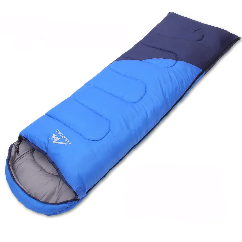 Outdoor Splicing Envelope Style Hooded Sleeping Bags, Travel, Camping, Hiking, Adult, Emergency Cotton