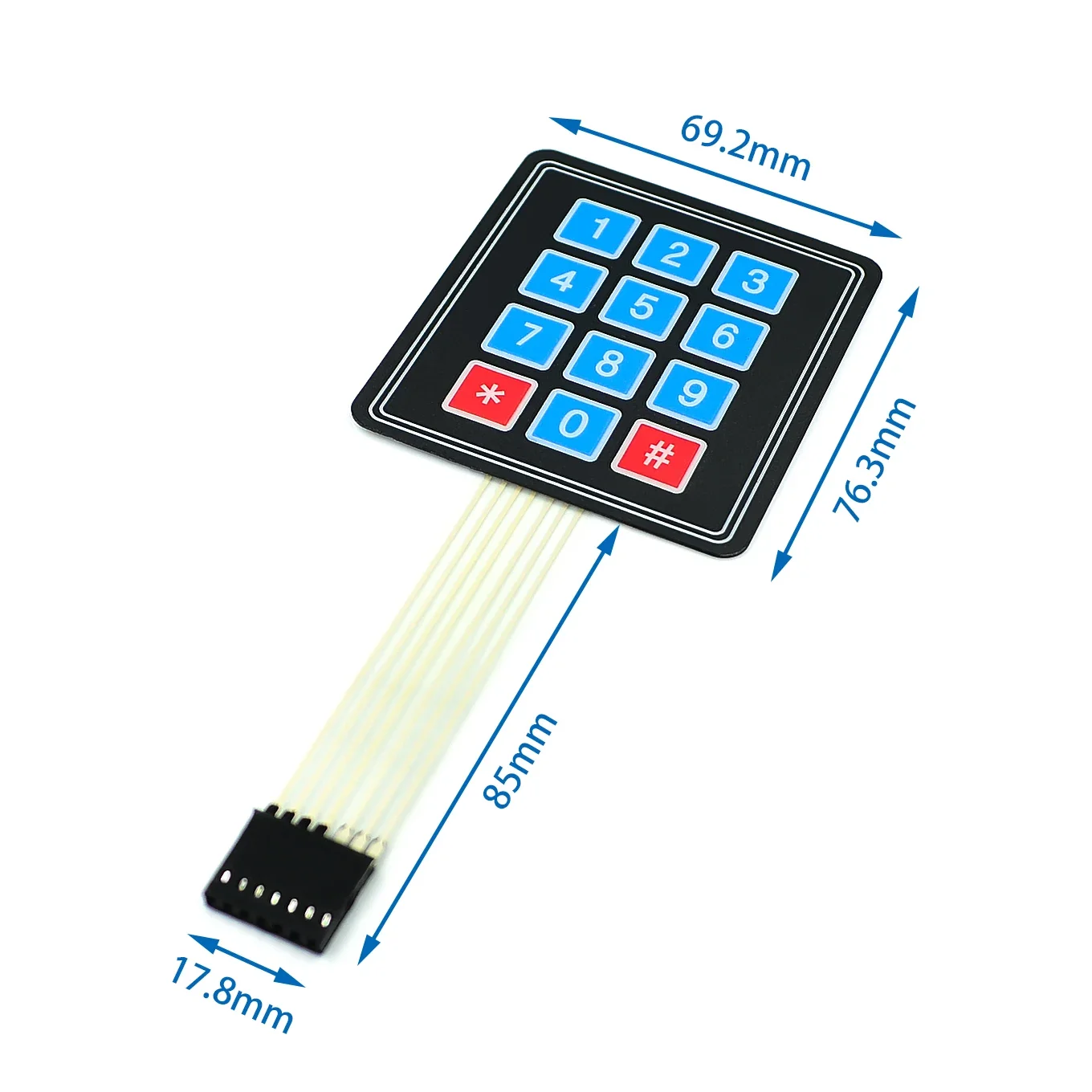 1-10pcs 3*4 4*4 Matrix Array/Matrix Keyboard 16 Key Membrane Switch Keypad for arduino 3x4 4x4