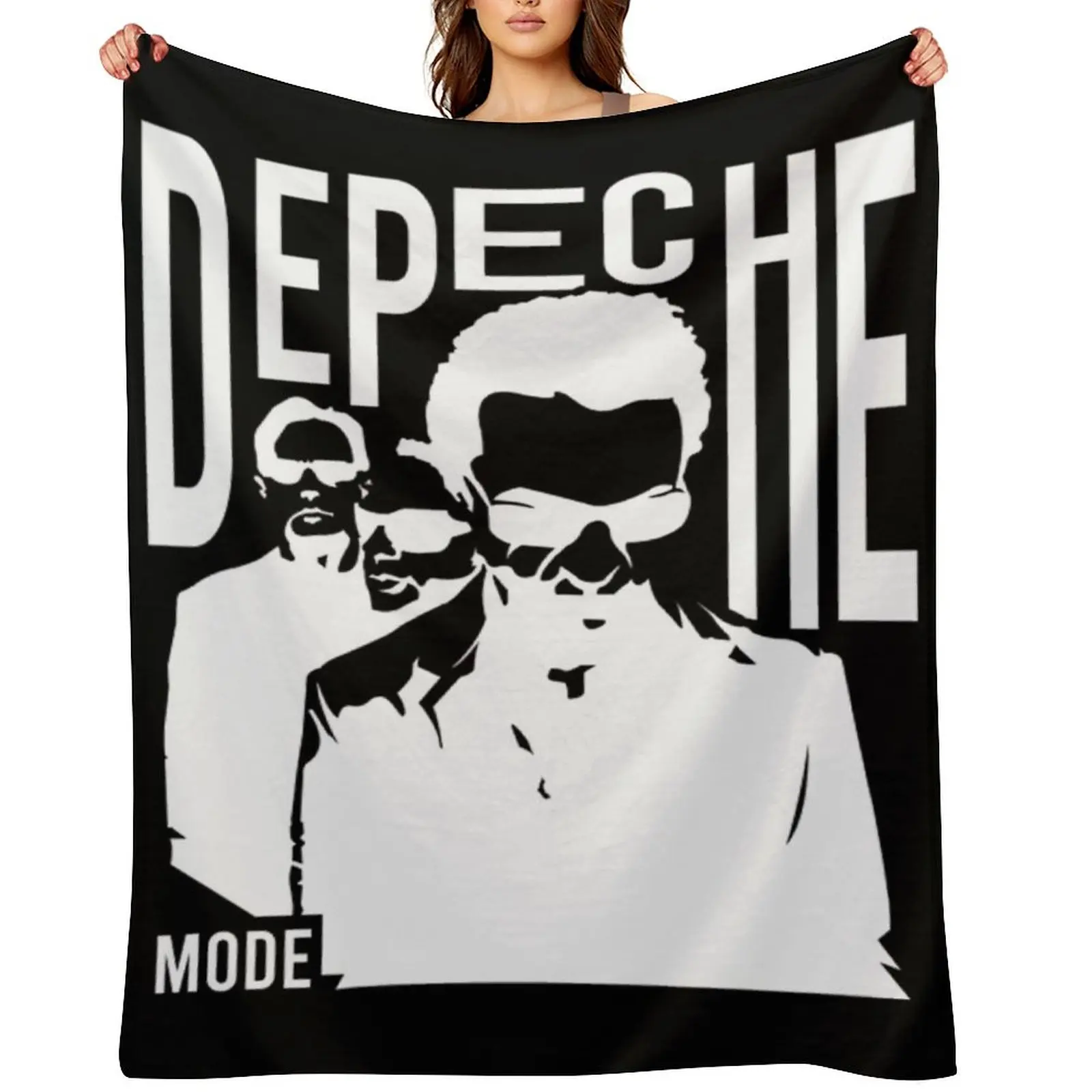 

depeche synthpop mode Throw Blanket For Decorative Sofa For Sofa Thin Picnic Blankets