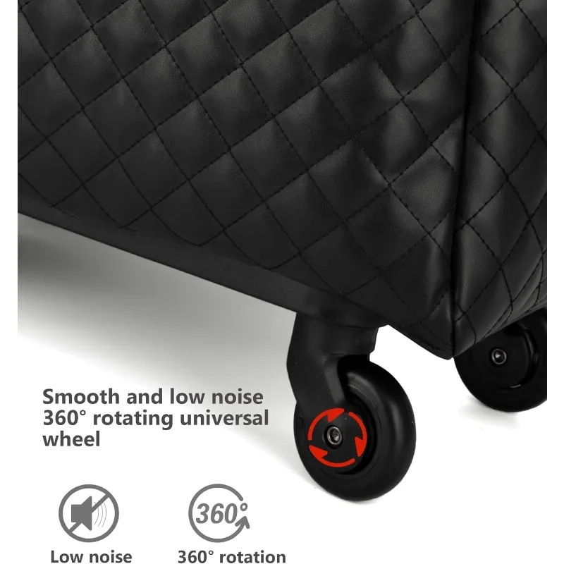 21-дюймовая кожаная нижняя часть из мягкой боковой кожи, чемоданы для ручной клади, дорожная спортивная сумка с 4-каратными вращающимися колесами