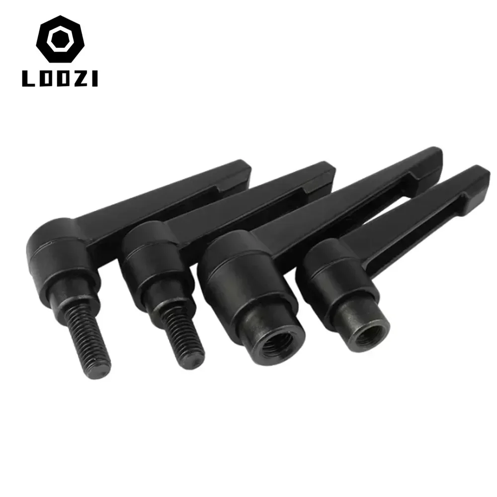 1 Uds M4 M5 M6 M8 M10 M12 M16 tornillos de mango palanca de sujeción maquinaria mango ajustable bloqueo perilla de rosca macho externa