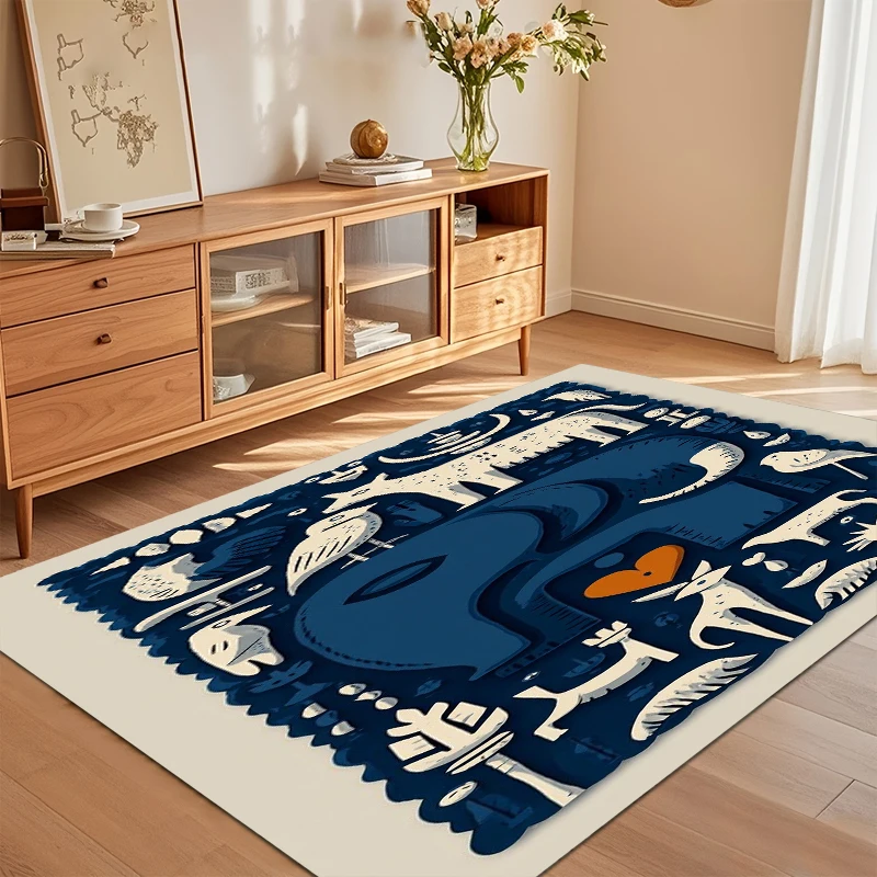 Blue Animal Pattern Area Rug G - Kids Outdoor Flooring recension och pris