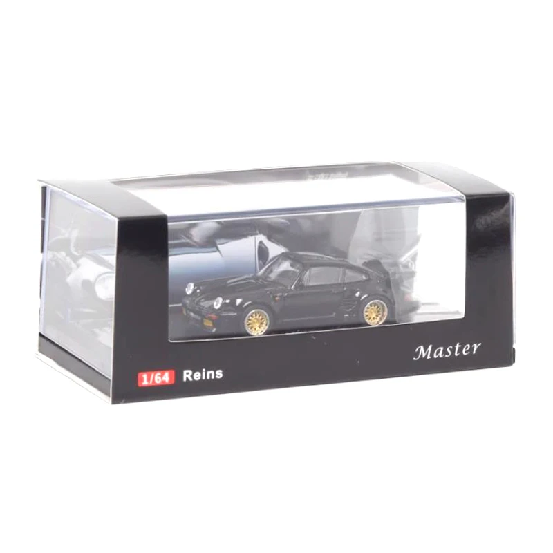 MASTER 1:64 Scale 911 930 Turbo Blackbird Collection Decration Simulation Car Model Static Display Toy Gift Souvenir