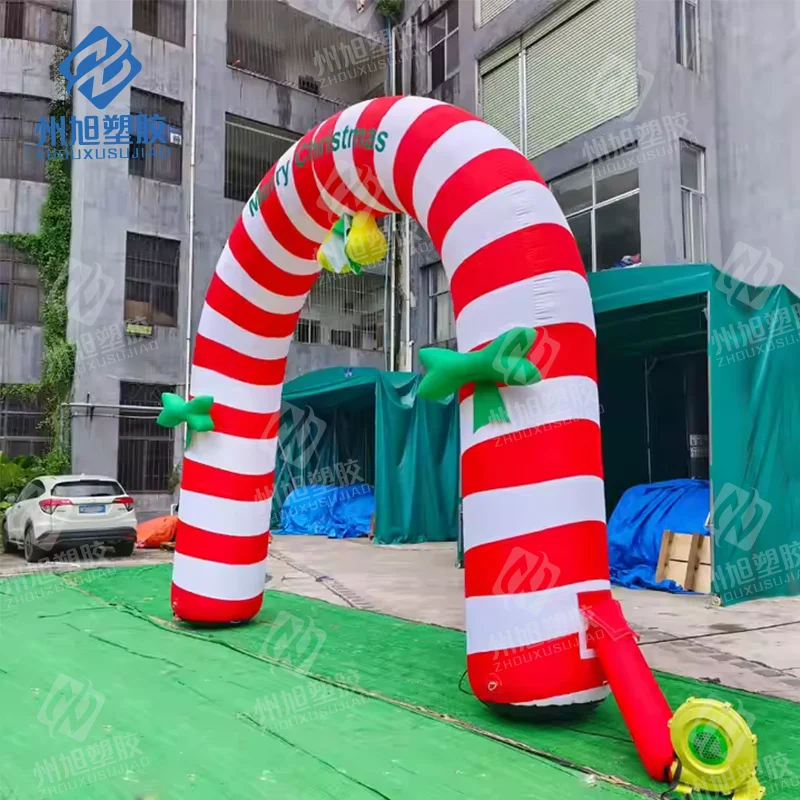 Santa claus inflatable arch christmas party decoration prop red arch shop mall festive advertising