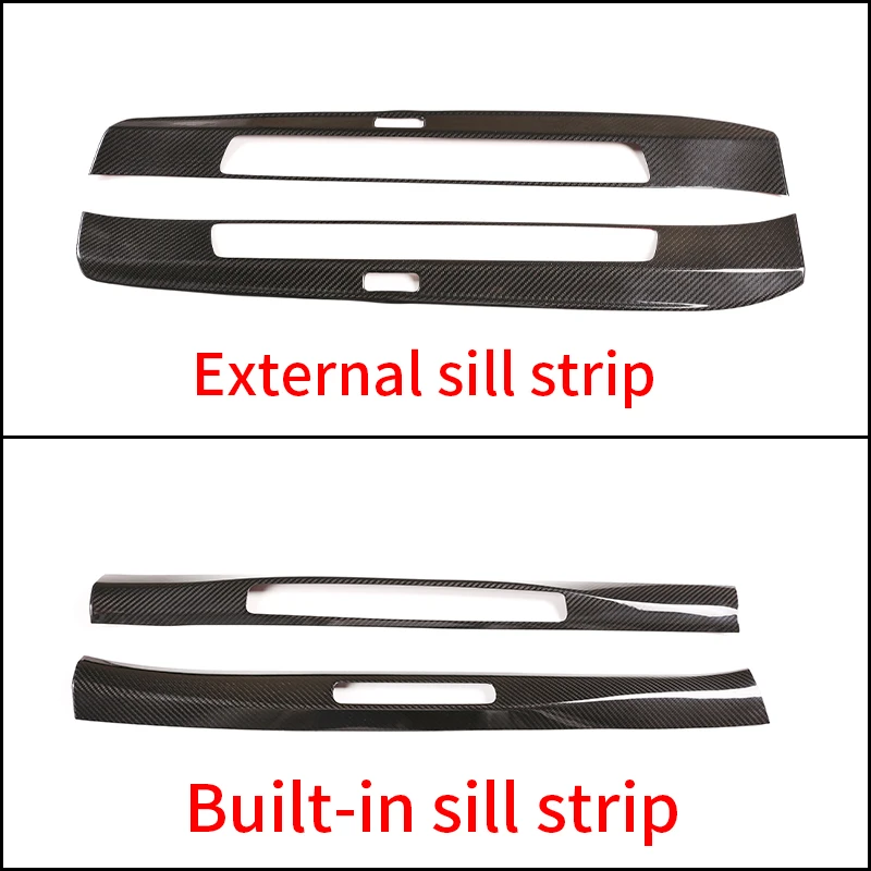 100% Real Carbon Fiber Door Sill Trim for Porsche 911 992 2019-2025 Inner Outer Full Coverage GT3 RS Style Accessories