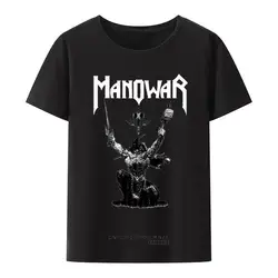 Manowar 남녀공용 루즈핏 통기성 스트리트웨어 상의, 힙합 캐주얼 그래픽 티, 여름 패션, 신제품