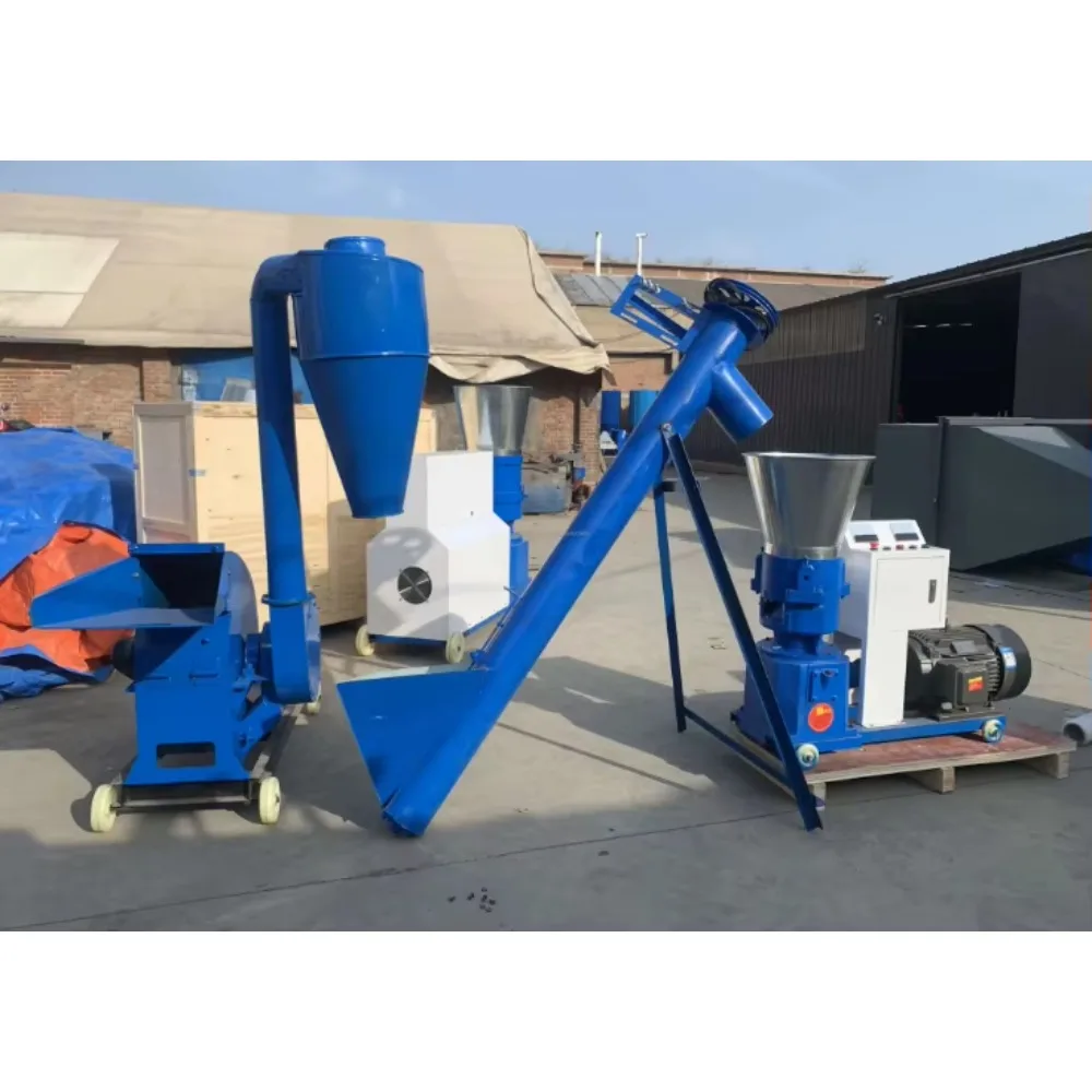 Home Use Small Flat Die Wood Pellet Machine - Easy Operate, High Capacity Biomass Fuel Maker for Pine, Cedar, Leaf, and Branch