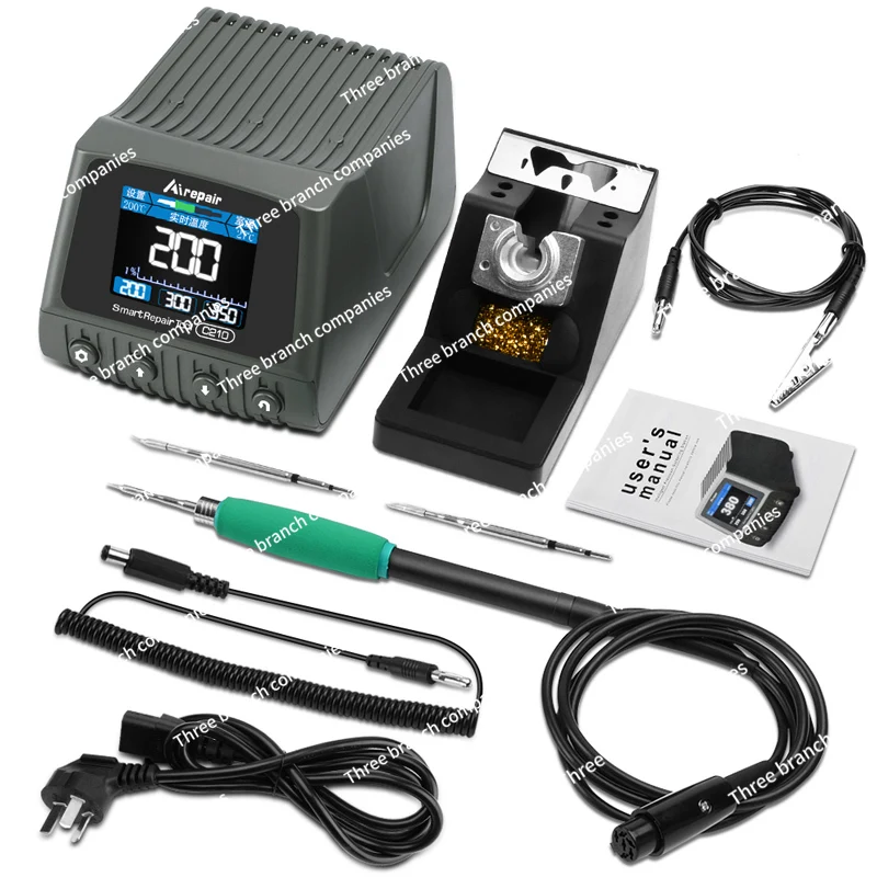 Adjustable constant temperature digital display anti-static intelligent welding table electric soldering iron set for home use