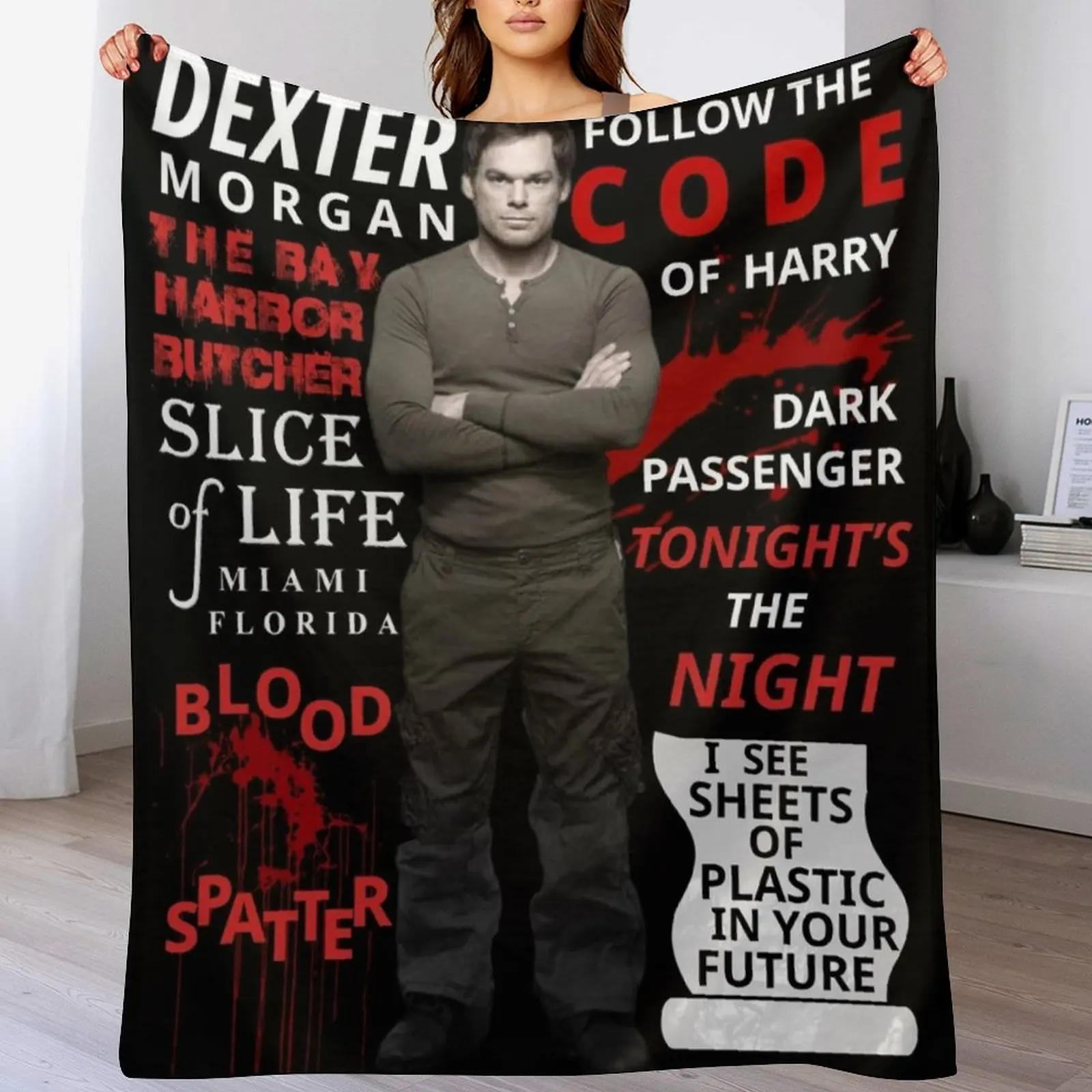 

Dexter Throw Blanket Summer warm winter Bed sofa bed Blankets