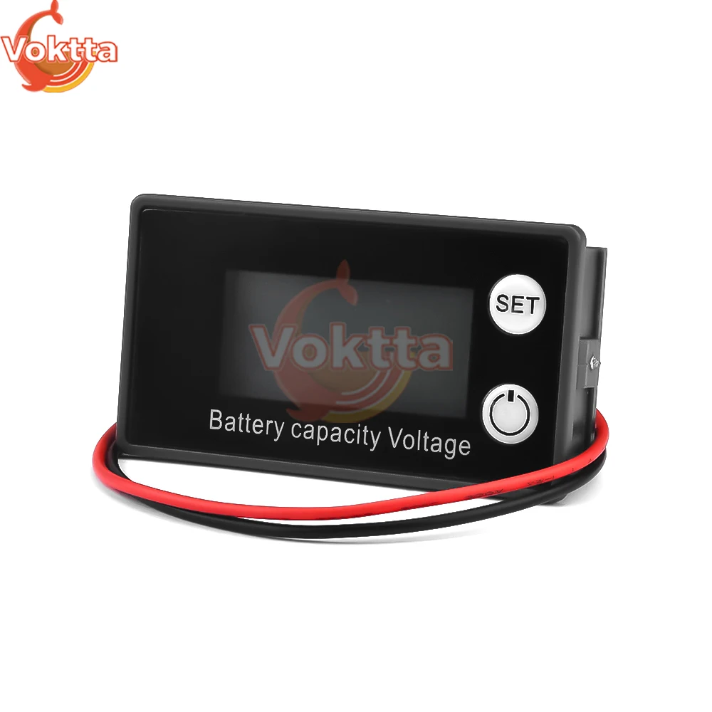 LCD Digital Battery Capacity Indicator, Power Meter, Chumbo-ácido, Lithium, LiFe, PO4, Testador de tensão para carro, Motocicleta, 6133A, DC 8-100V