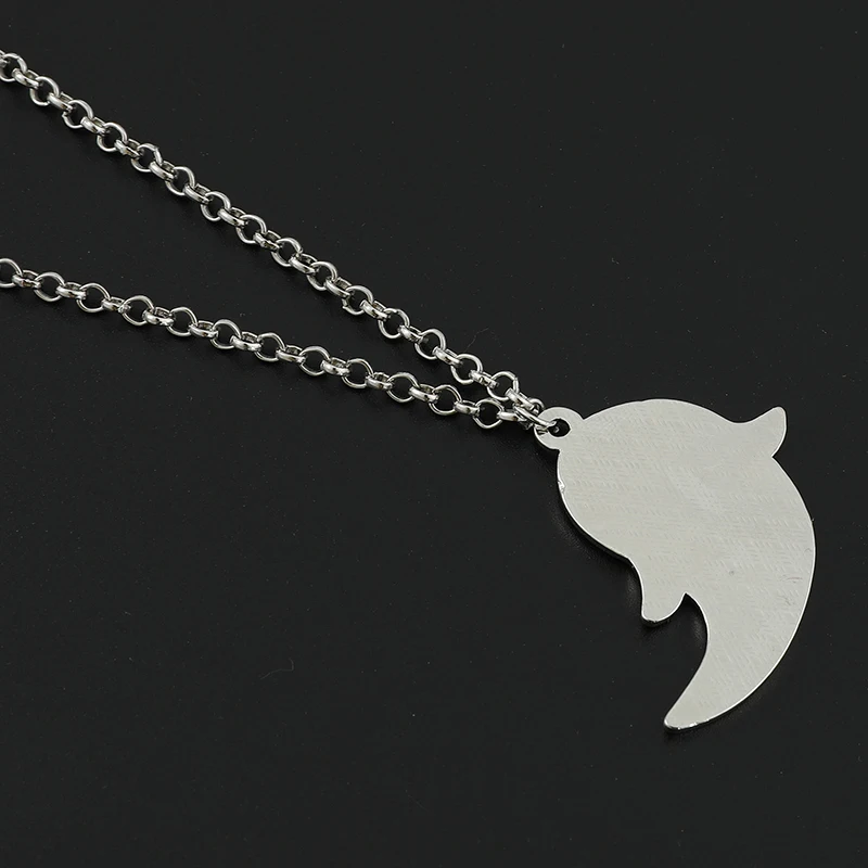 Genshin Impact 2022 Necklace HuTao Cute Ghost Stainless Steel Pendant Girls Necklace Jewelry Accessories
