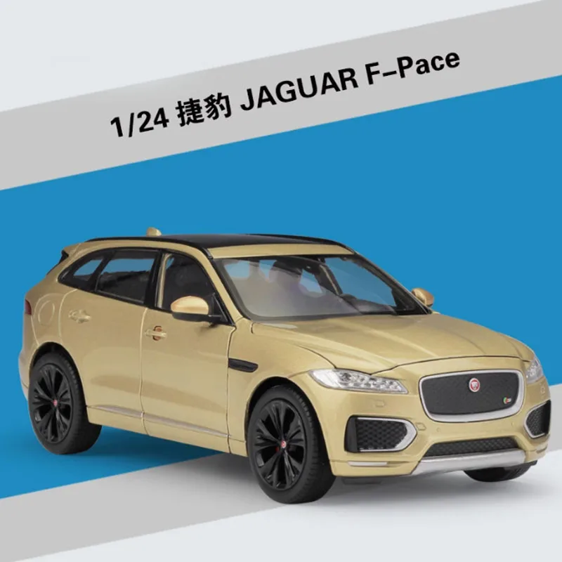

Масштаб 1:24 Jaguar F-Pace Fpace, имитация сплава, игрушка, модель мотоцикла, подарочные сувениры, украшения, классическая коллекция