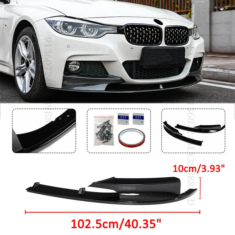 Sport Paraurti Anteriore Protezione Lip Guard Copertura Mento Deflettore Trim Per BMW Serie 3 F30 F31 M Stile Tuning 2012-2019 Facelift Kit