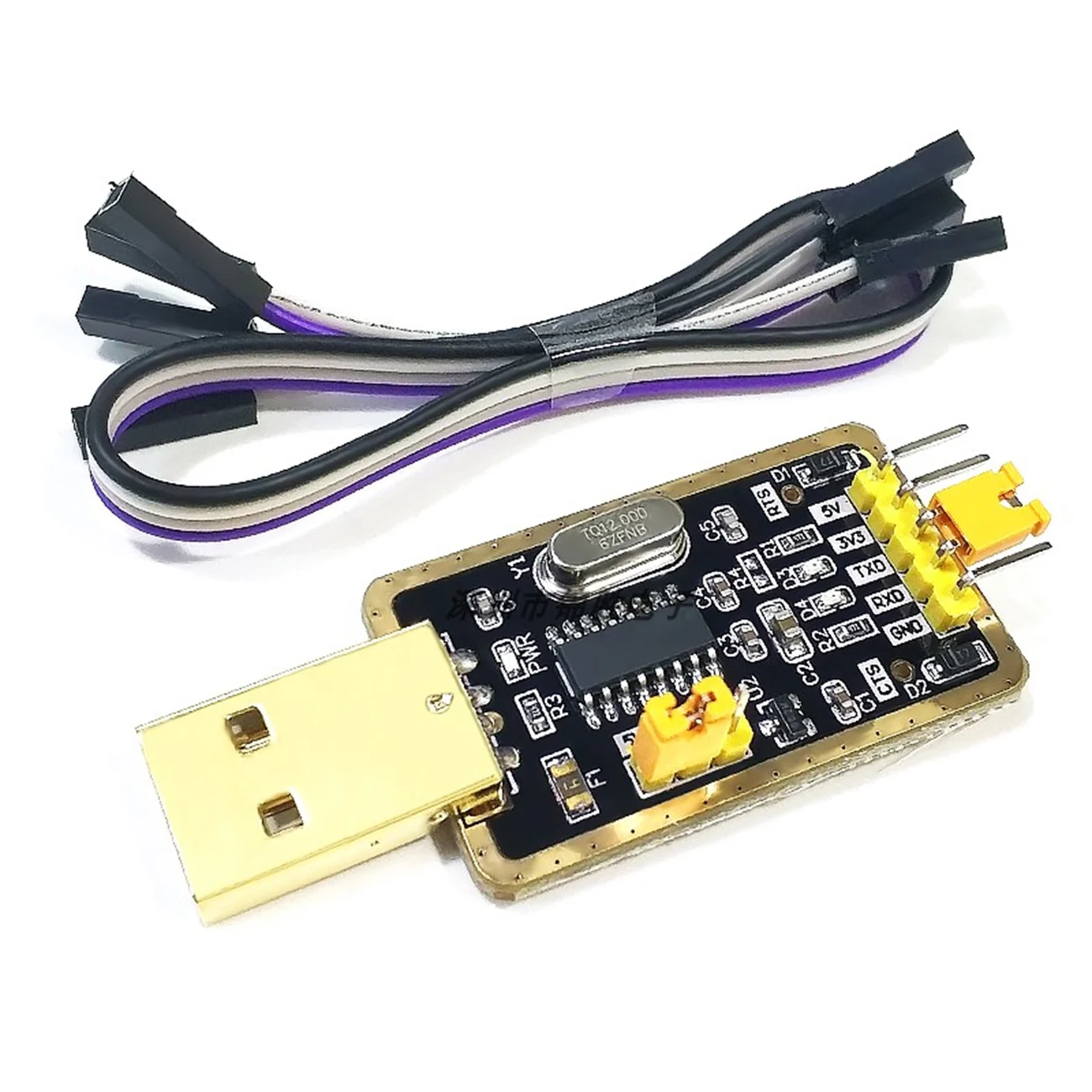 وحدة CH340 بدلاً من PL2303 ، وحدة CH340G RS232 إلى TTL ترقية USB إلى المنفذ التسلسلي في تسعة فرشاة لوحات صغيرة