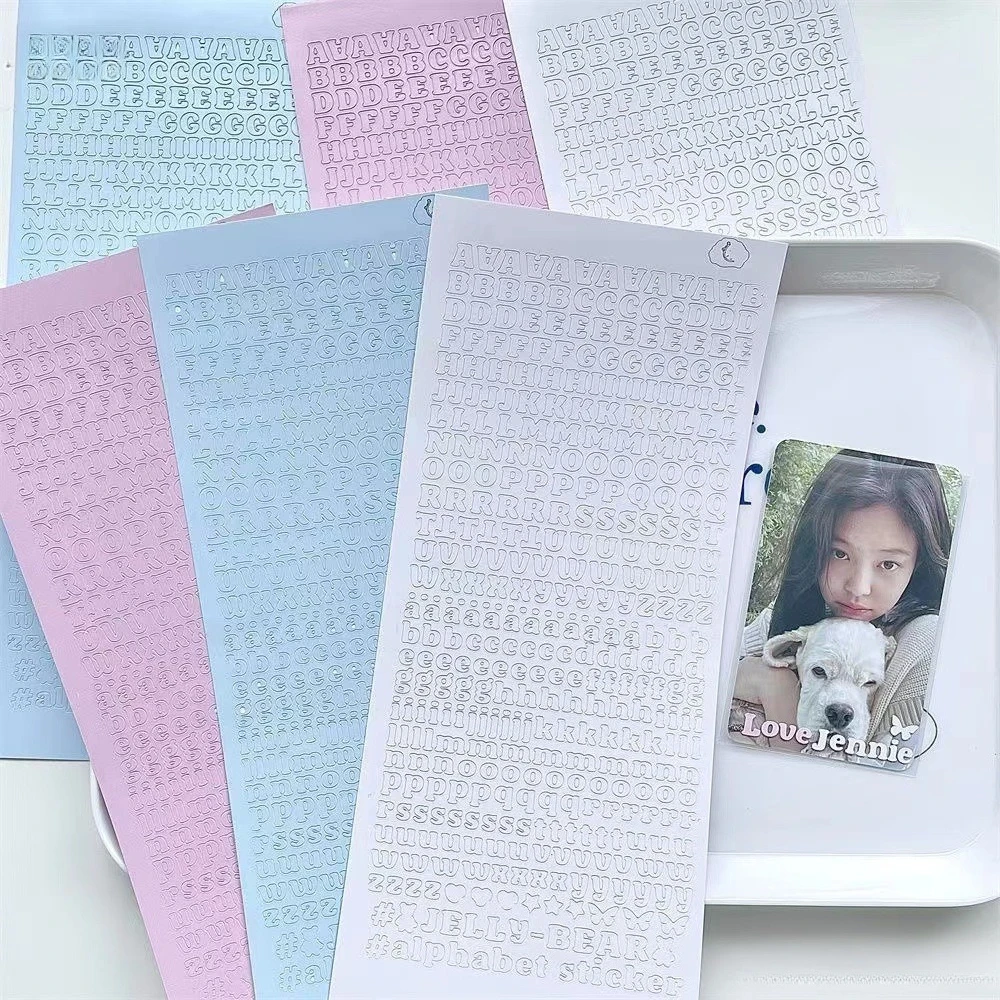3pcs/set INS Korean Letter Series Scrapbook Sticker DIY Decor Kpop Photocard Stationery Journaling Sticker Cute Student Supplies