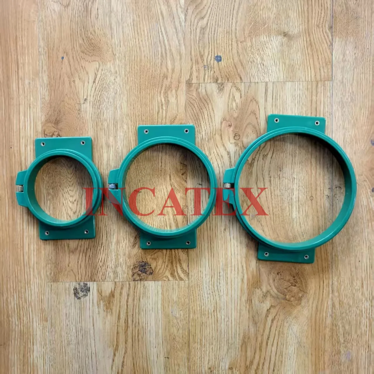 4 Piezas de Repuesto para Máquina de Bordar Tubular Tajima, Aro Tubular Verde, Solo Pieza de Plástico, 90mm 120mm 150mm