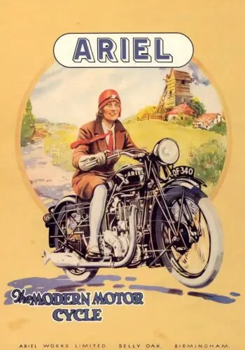 ‘ARIEL MODERN MOTORCYCLE’, Metal Plaque/Sign Pub, Bar, Man Cave Novelty Gift
