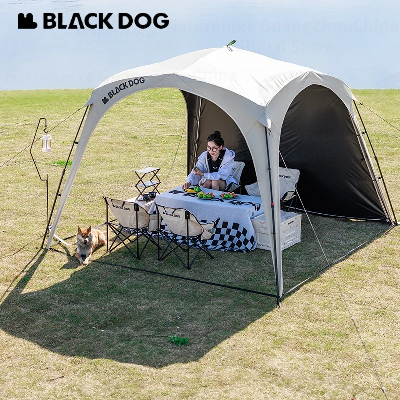 Naturehike BLACKDOG Canopy Accessories Floor Cloth Tarp Connector Mesh Black Coated Door Curtain Canopy Dome Tent Collocation