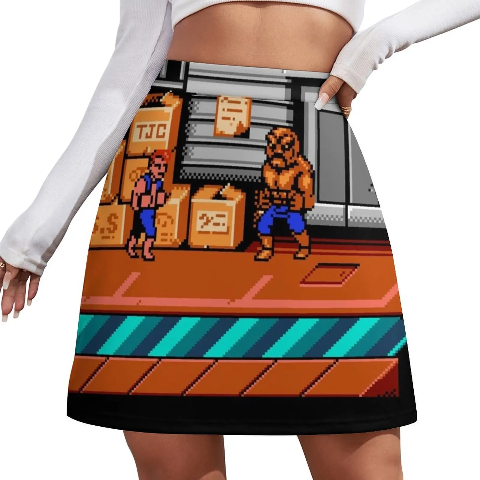 Classic Double Dragon 8 bit Mini Skirt new in dresses School skirt