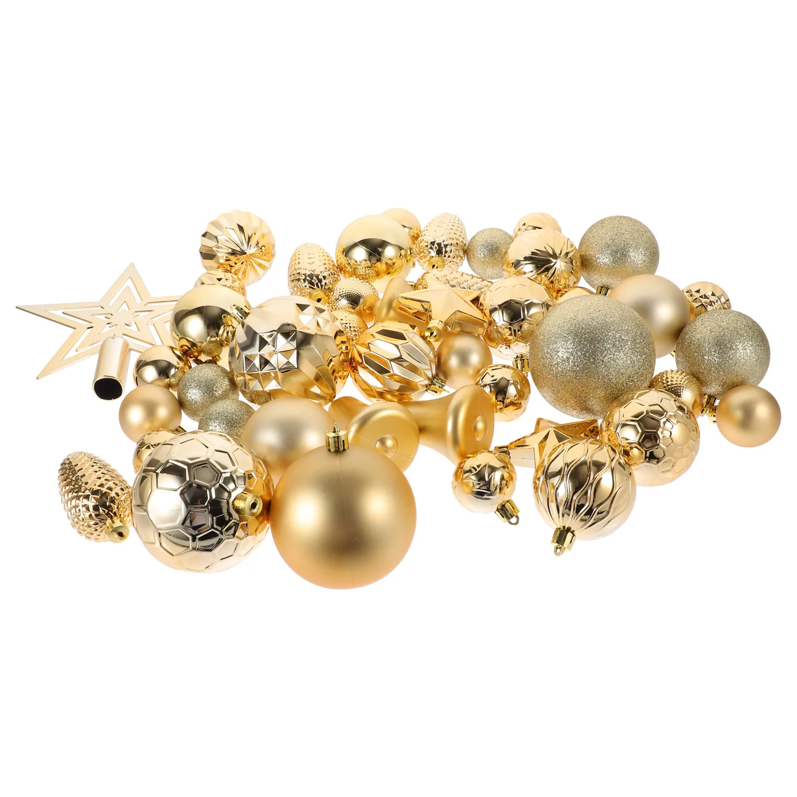 

45Pcs Christmas Hanging Decorations Pink Xmas Balls Star Set Tree Ornaments Festive Supplies Christmas Balls Xmas Tree Ornament