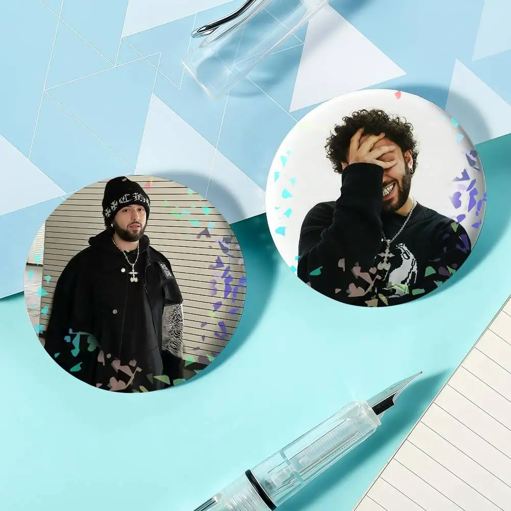 Rapper O-Odetari Laser Badge Ensemble Lapel Pins for Backpacks Briefcase Brooch Clothes Gifts