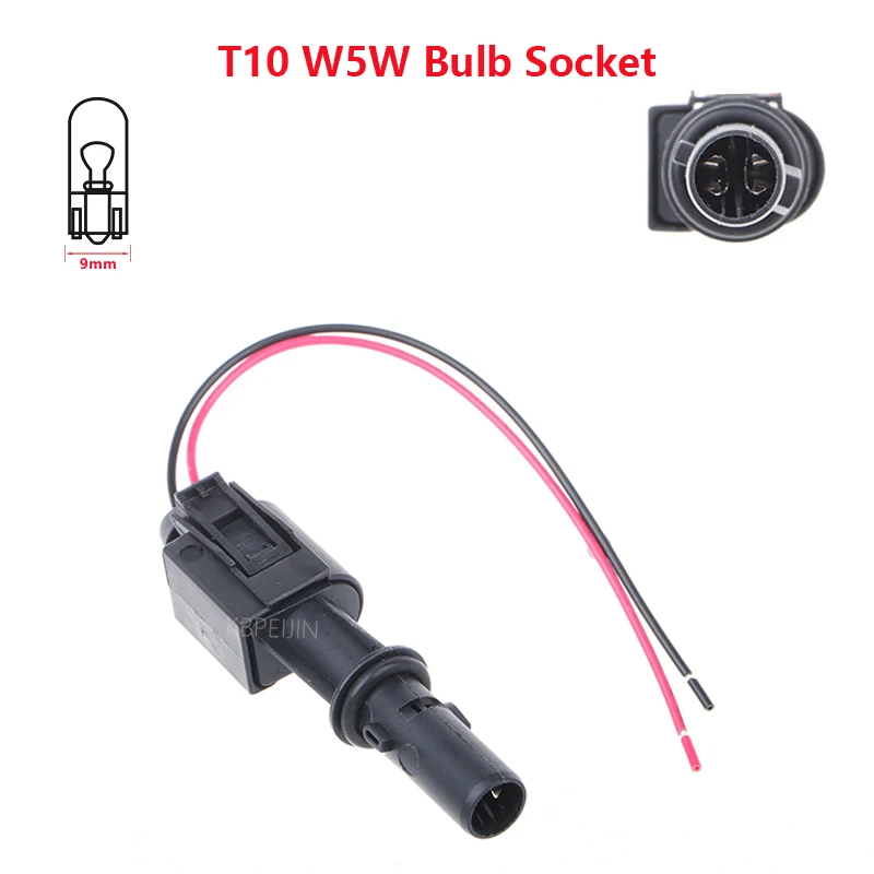 1x For Mercedes Benz W164 W251 T10 Bulb Socket Adapter Car Light Lamp Holder Cable Connector Accessories
