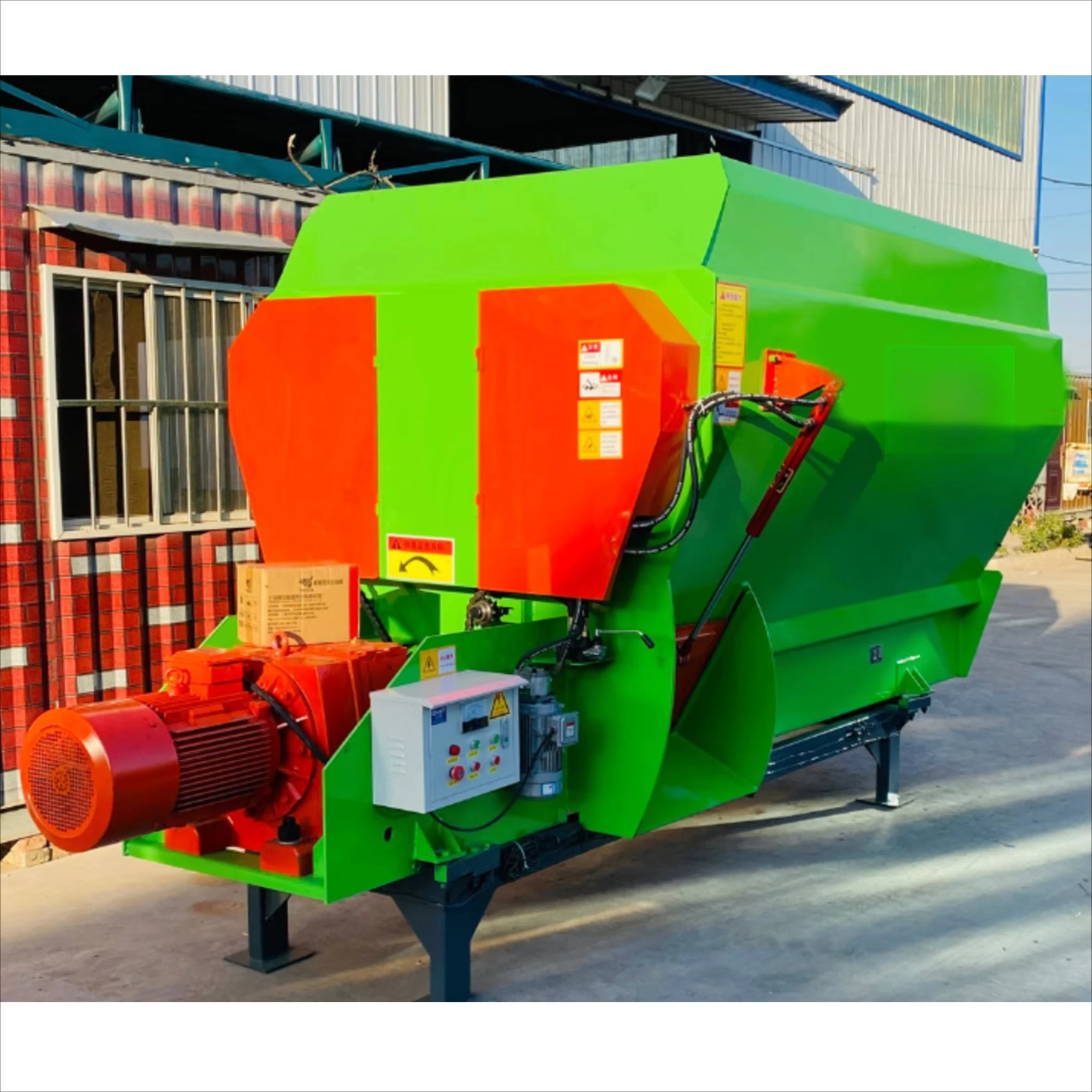 Horizontal Farm Cow Cattle Feed   Feed Mixing Machine Cattle Breeding Farming Equipment for Animal Food Mixer