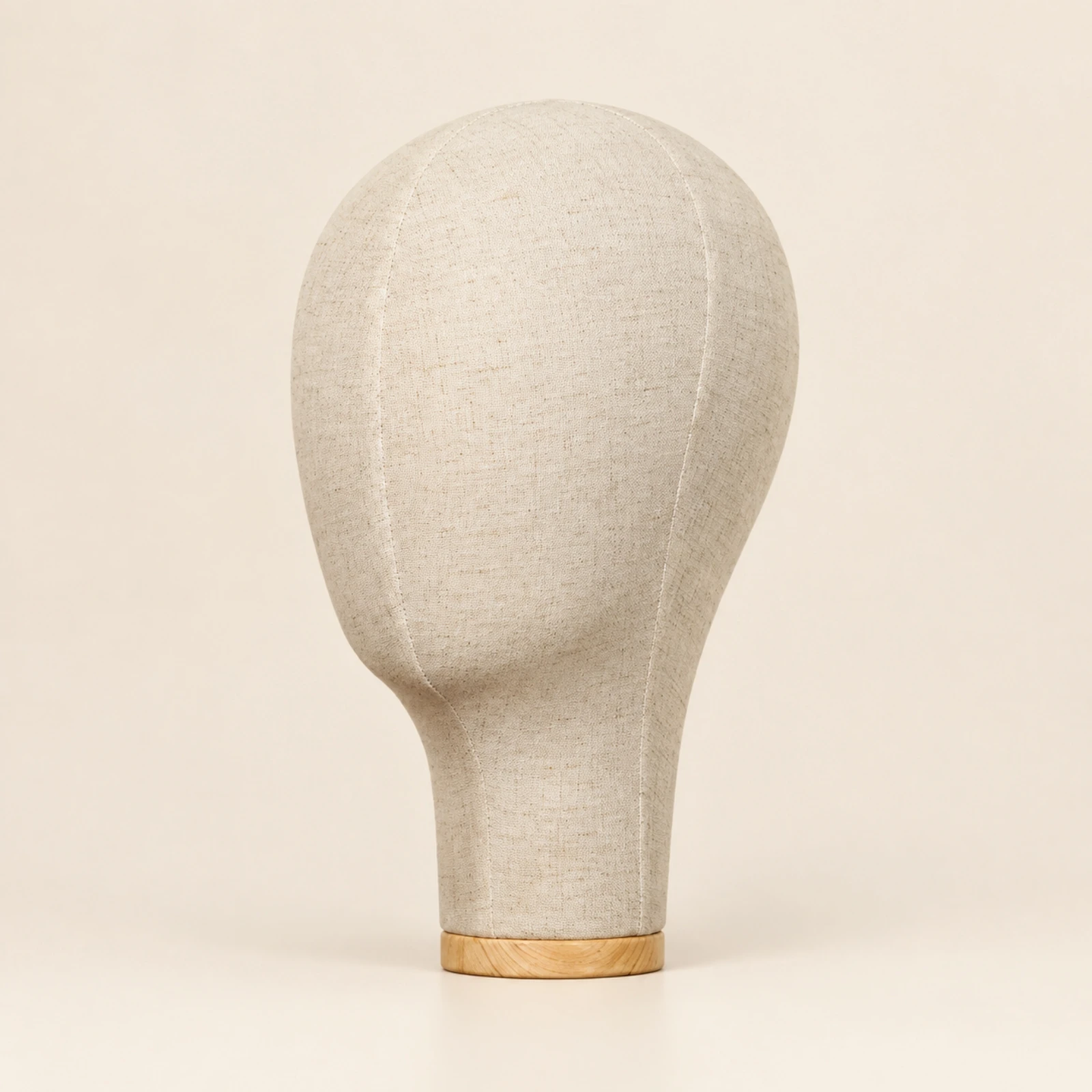 Female Head Mannequin Featureless Bald Head Form with Fabric Surface Hairpiece Display Mannequin Multi-Functional Easy to Use