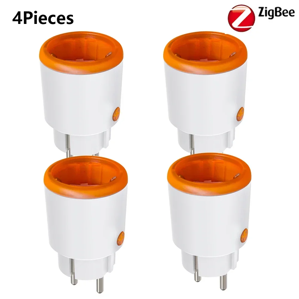 16A Smart Plug Tuya ZigBee 3.0 EU Smart Socket Energy Monitor Outlet Draadloze Voice Afstandsbediening Alexa Google Home homekit