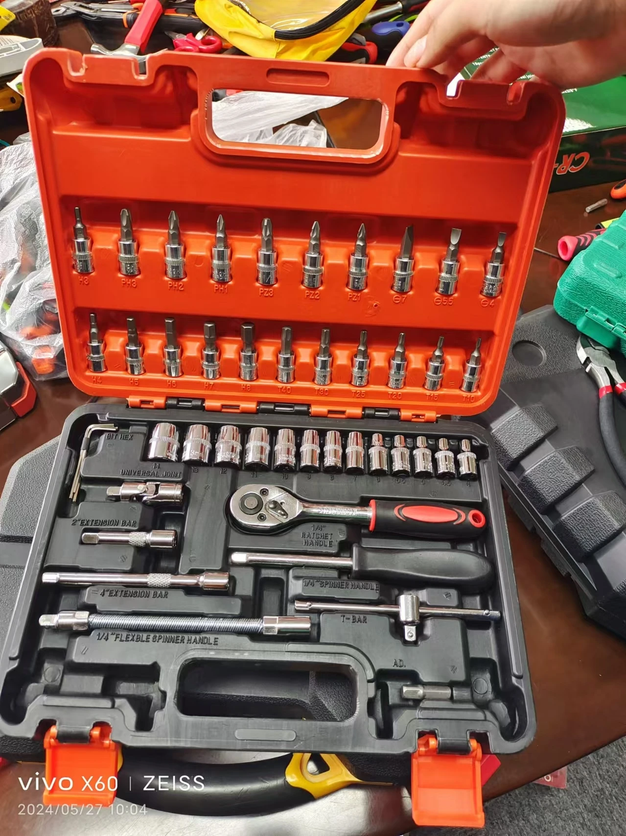 Popular 46 Pcs Screwdriver Tool Kit Multi Purpose Combination Tool Case Precision Socket Set for Auto Repairing