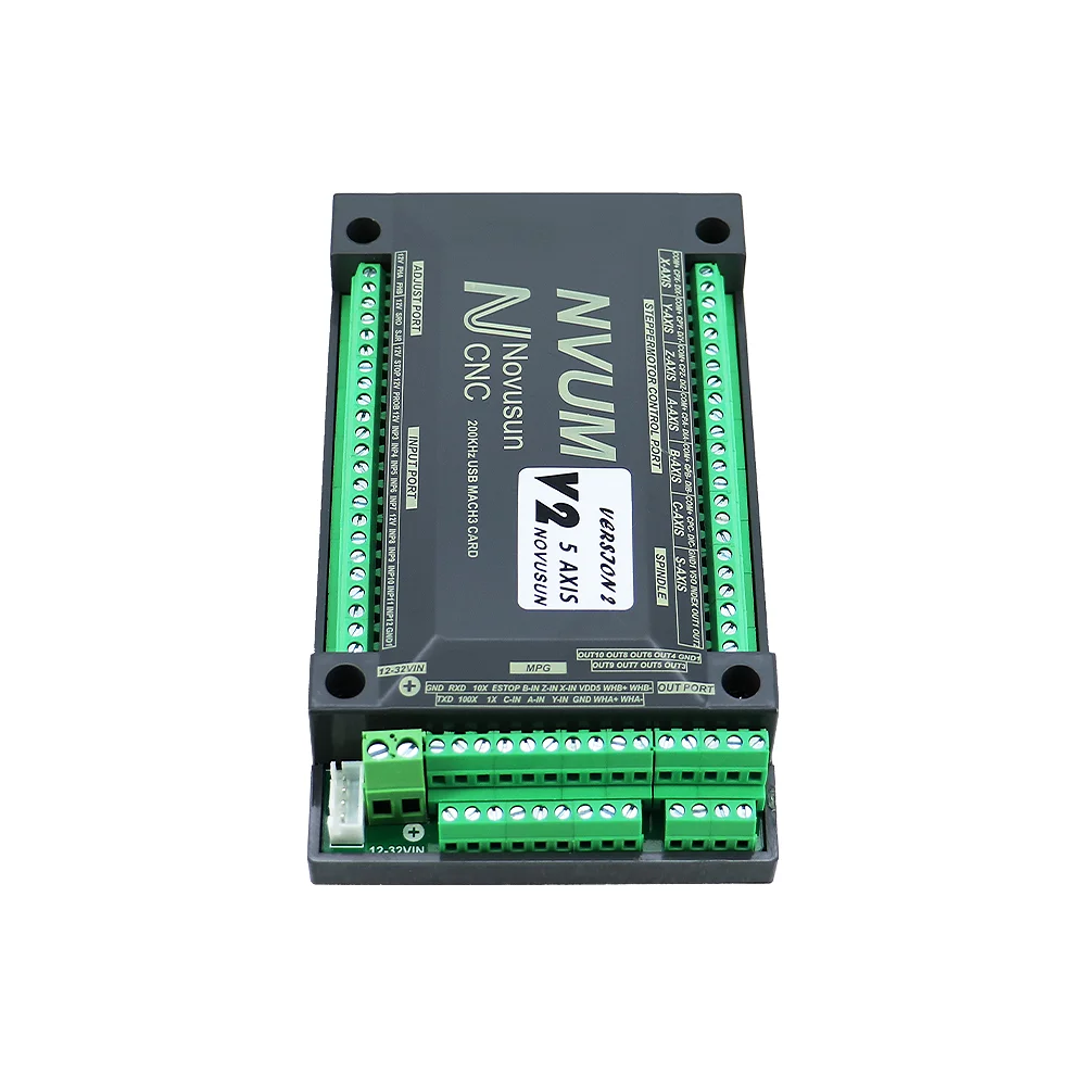 

HLTNC NVUM 4 Axis Mach3 USB Card 200KHz CNC Router 3 4 6 Axis Motion Control Card Breakout Board for Diy Engraver Machine With C