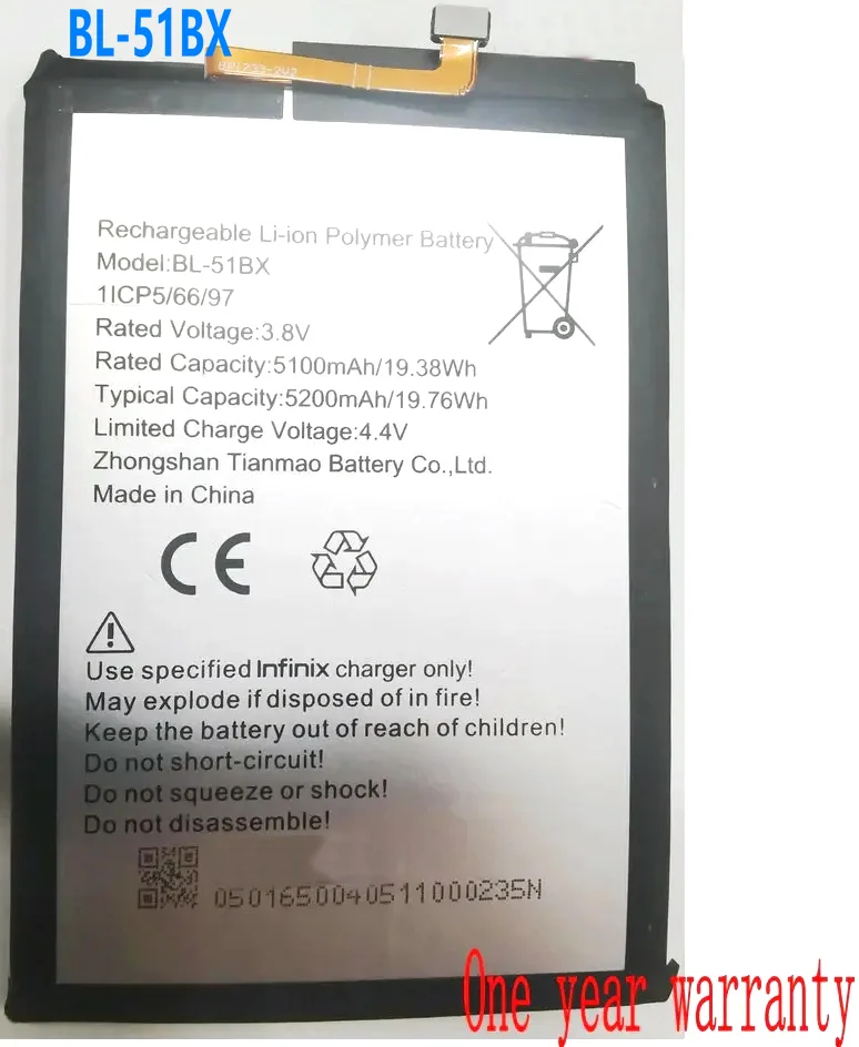 New Infinix BL-51BX Mobile Phone Replacement Battery