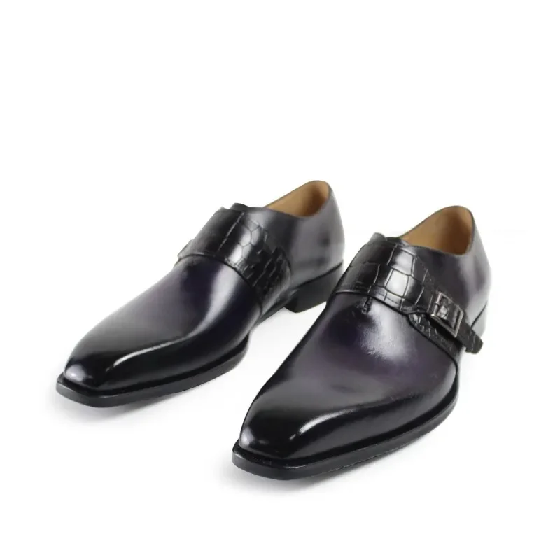 Sapatos formais de couro masculino, sapato de vestido, casamento, escritório, confortável, negócios, moda, primavera, alta qualidade, 2023