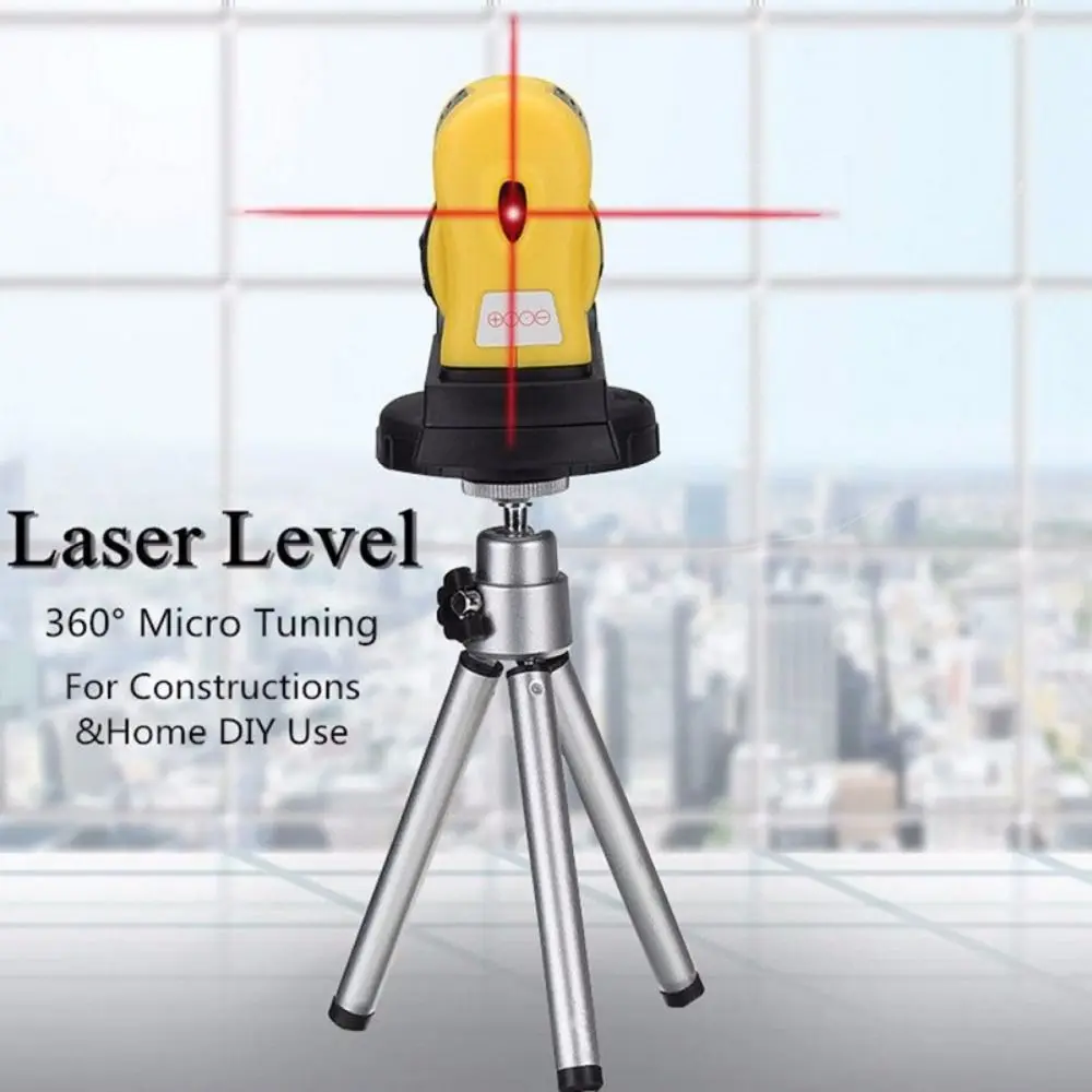

Horizontal Vertical Line Infrared Laser Level with Tripod Point/Line/Cross Measuring Laser Ruler Micro Tuning