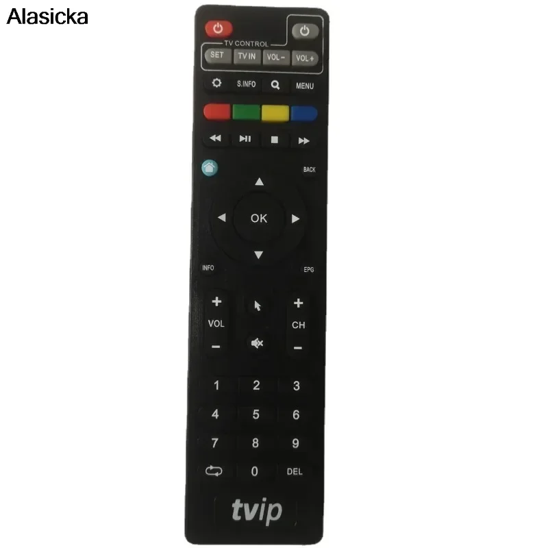 Hot Sale TVIP TV Box Remote Control For TVIP710 TVIP605 Black Color TVIP Remote Controller Without Bluetooth