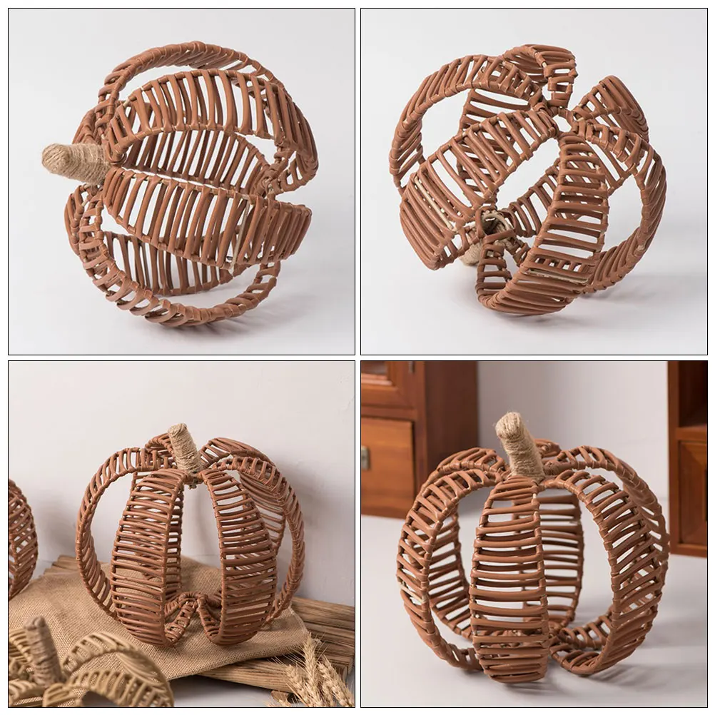 

Pumpkin Decoration Halloween Farmhouse Decorations Lifelike Mini Pumpkins Artificial Decors Fall Tabletop