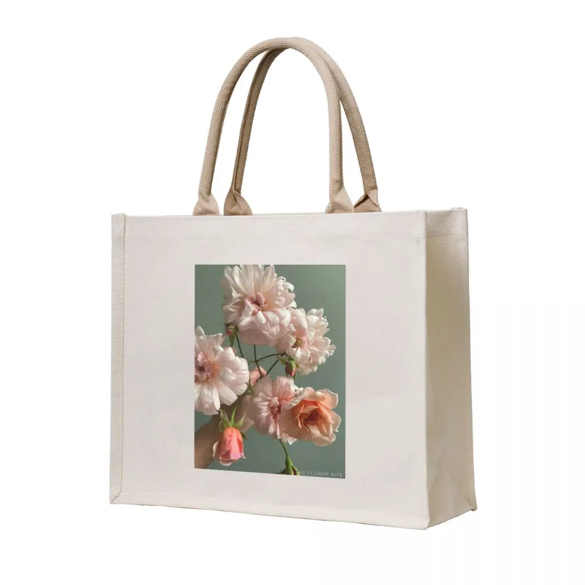 

Perle D'Or Roses The Flower Wife Tote Bag university shopper bag Handbags women women bag shopper bags