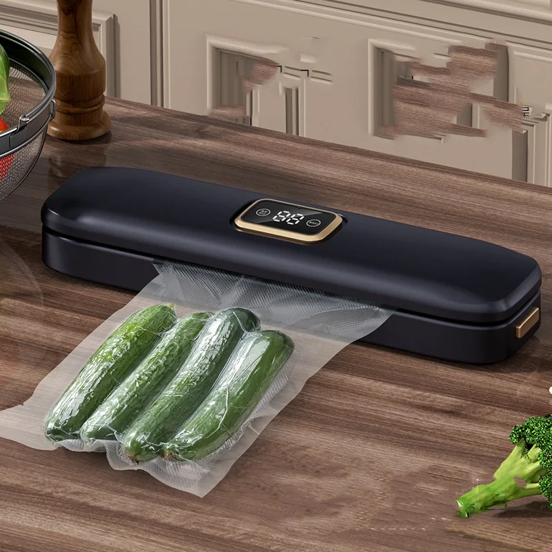 Household Vacuum Sealer 1PC Small Automatic Food Packaging Sealing Dry & Wet Freshness Compressor Sealing Machine