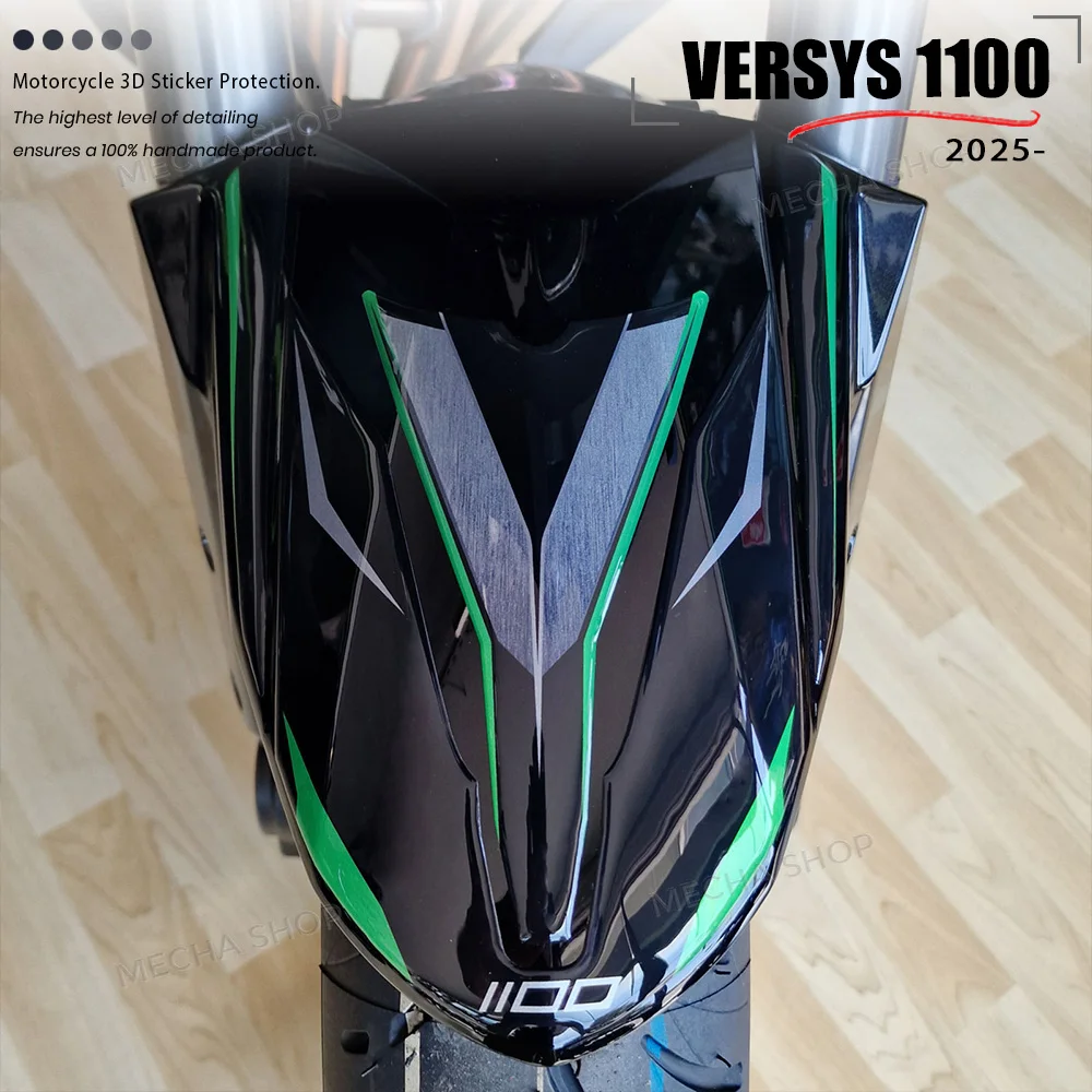 

Для Versys 1100 2025-наклейка на крыло Versys1100, аксессуары, декоративная защита для мотоцикла, водонепроницаемая 3D эпоксидная наклейка