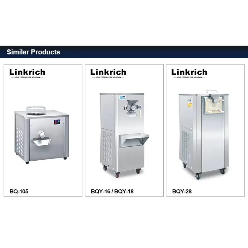 BQ-105 New Commercial Countertop Hard Ice Cream Machine Efficient Pump for Retail for Milk-based Treats Made in China